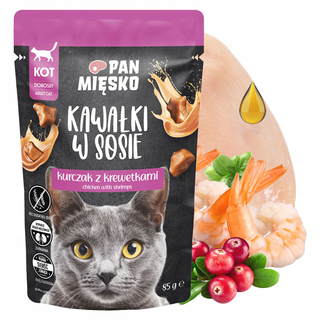 Pan Mięsko mokra karma dla kota 32 x 85g Mix
