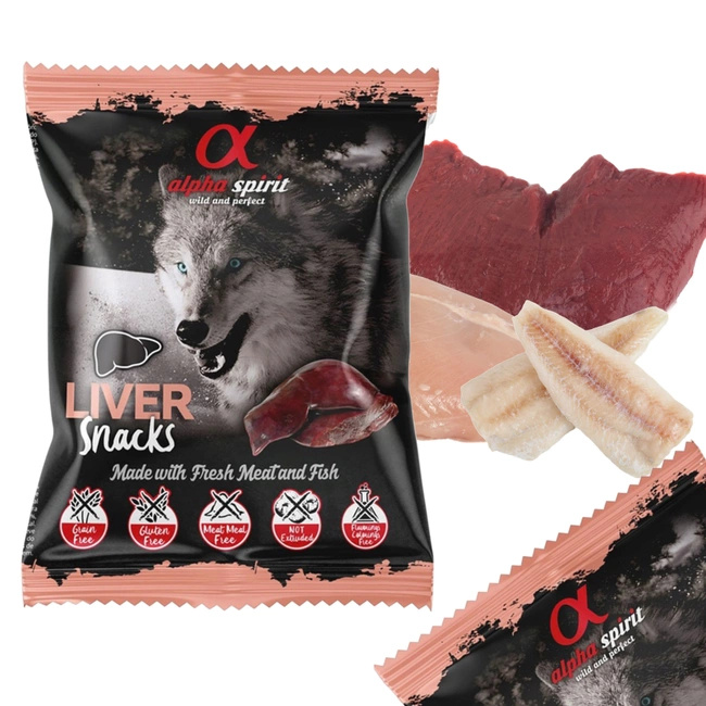 ALPHA SPIRIT Przysmak Treserki dla psa Wątroba 50g