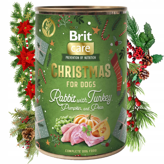 BRIT CHRISTMAS Mono Protein mokra karma dla psa mix smaków 20 x 400g