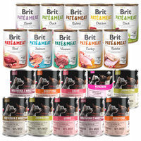 BRIT PATE & MEAT PET REPUBLIC Mix Smaków karma dla psa mokra 20 x 400g