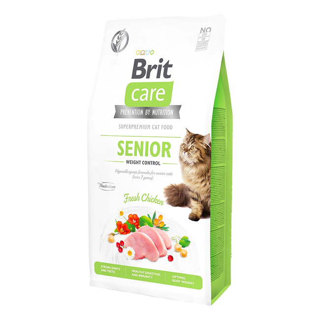 Brit Care Senior 7 kg Chicken sucha karma dla kota
