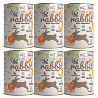 Syta Micha Chef karma mokra dla psa królik z warzywami 6 x 400g