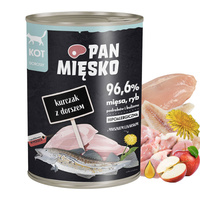 Pan Mięsko mokra karma dla kota 400g Kurczak Dorsz