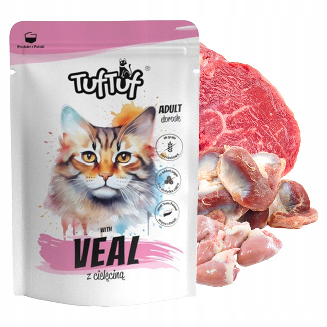 DOLINA NOTECI + TUF TUF Saszetka Karma mokra dla kota mix smaków 8 szt