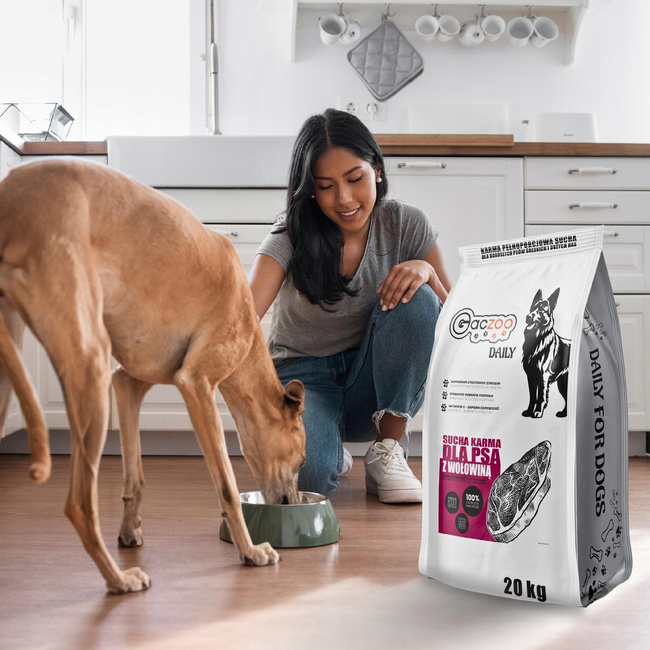 Sucha karma dla psa Gaczoo Daily Wołowina 20 kg Adult Dog z Witaminami