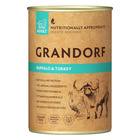 GRANDORF DOG zdrowa karma mokra dla psa Bawół Indyk 6 x 400g Bezzbożowa