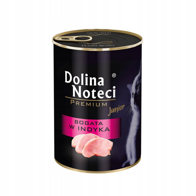 DOLINA NOTECI Premium Junior mokra karma dla kociąt Indyk 48 x 400g