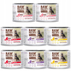 RAW PALEO Duoprotein Mix Smaków karma dla psa mokra 8 x 200g bezzbożowa