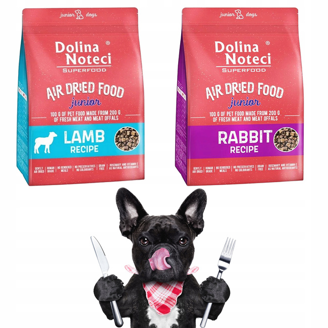 Dolina Noteci Karma Sucha dla psa junior mix 2 smaki 1kg