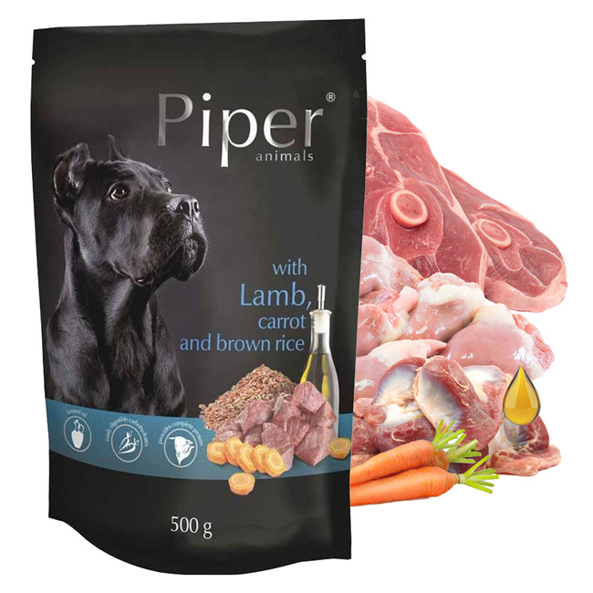 PIPER Karma mokra dla psa Dolina Noteci Jagnięcina 500g bez zbóż