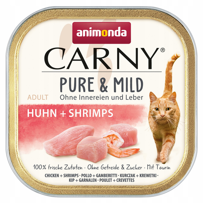ANIMONDA Carny Pure & Mild karma mokra kota Kurczak z krewetkami 32 x 100g
