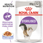 ROYAL CANIN Sterilised karma mokra w galaretce dla kotów dorosłych 12 x 85g