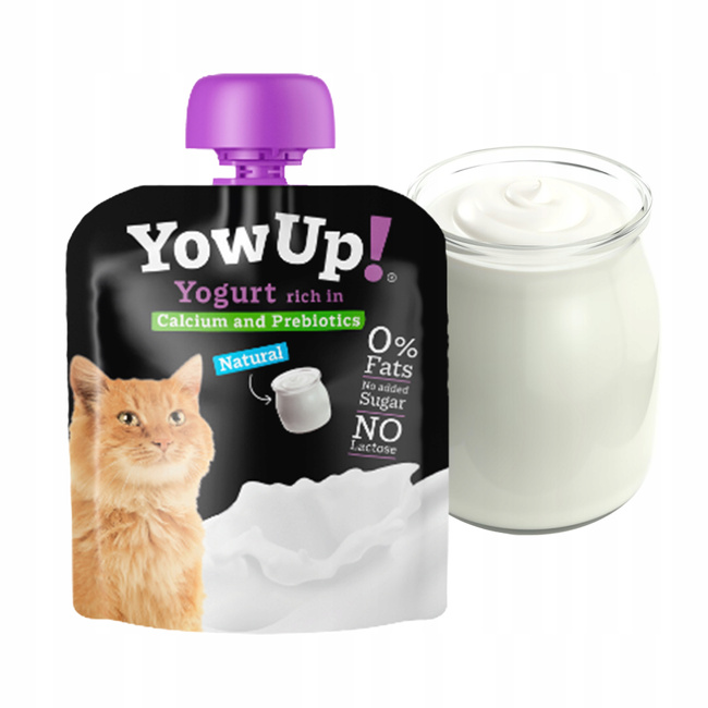 YOW UP Jogurt Przekąska Smakołyk dla kota 3 x 85 g