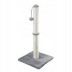 Drapak dla kota Gaczoo słupek z piłeczką jasny szary 40 x 40 x 72 cm