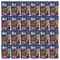Brit By Nature Fillets in Gravy 24 x 85g Beef mokra karma dla psa