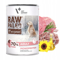 Raw Paleo Mono Karma mokra dla psa Wieprzowina 400g Bezzbożowa