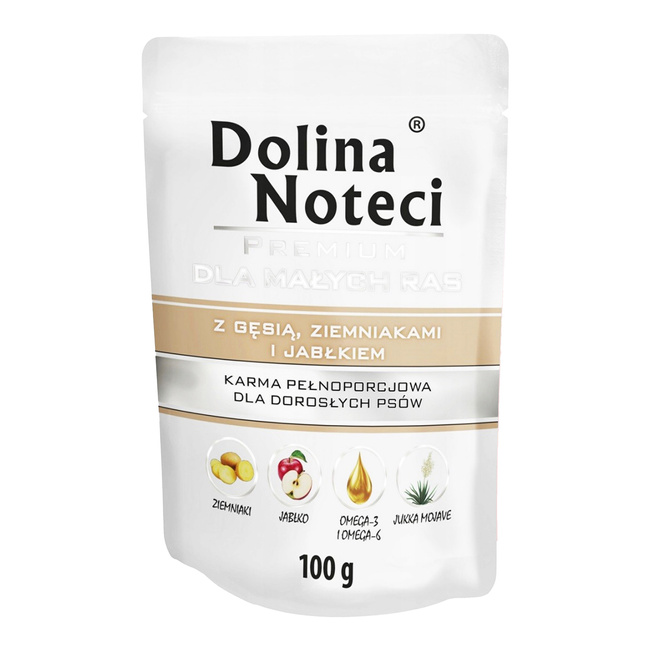 Dolina Noteci Premium mokra karma dla psów małych ras 100g Gęś