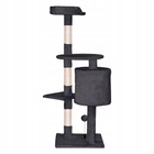 Drapak dla kota Gaczoo duży wieża legowisko ciemny szary 40 x 40 x 116 cm