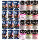 BRIT BY NATURE PET REPUBLIC Karma mokra dla psa mix smaków 24 x 400g