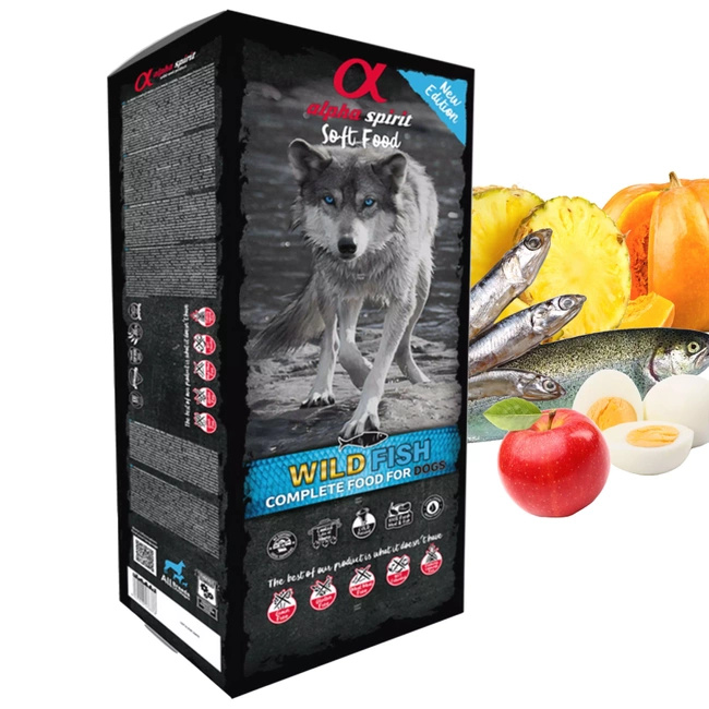 ALPHA SPIRIT Karma dla psa Półmiękka WILD FISH 9kg Bezzbożowa
