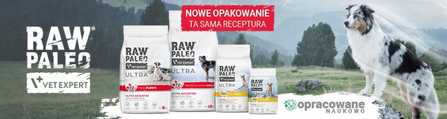 RAW PALEO ULTRA PUPPY Medium&Large Wołowina karma sucha dla szczeniąt 10kg