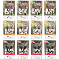 RAW PALEO Karma mokra dla kociąt mix smaków 12 x 100g Bezzbożowa