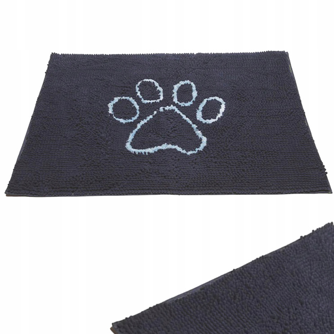 DIRTY DOG Mata Absorbująca wodę niebieska 58 x 41 cm