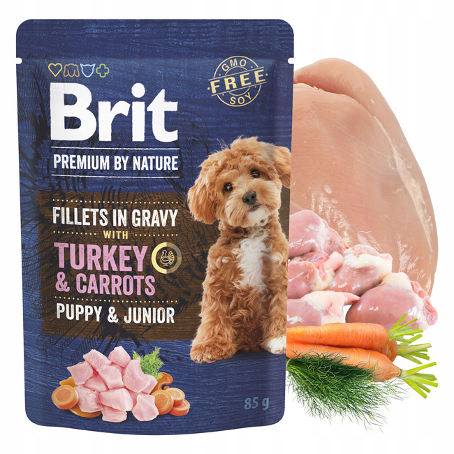 Brit By Nature Junior 24 x 85g Turkey mokra karma dla szczeniąt