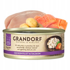 GRANDORF zdrowa karma mokra dla kota Kurczak Łosoś 12 x 70g Bezzbożowa