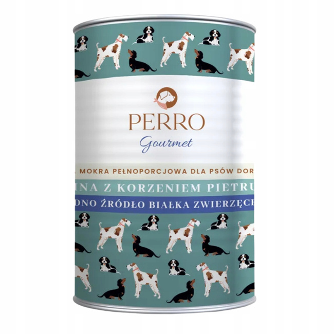 PERRO Gourmet Karma mokra dla psa Konina z korzeniem pietruszki 400g