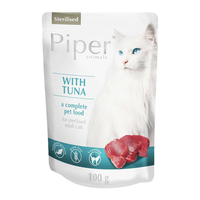 DOLINA NOTECI PIPER Karma mokra dla kota Tuńczyk 100g Bezzbożowa