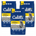 Bentonitowy żwirek dla kota Calitti Strong 3 x 5l Bezzapachowy
