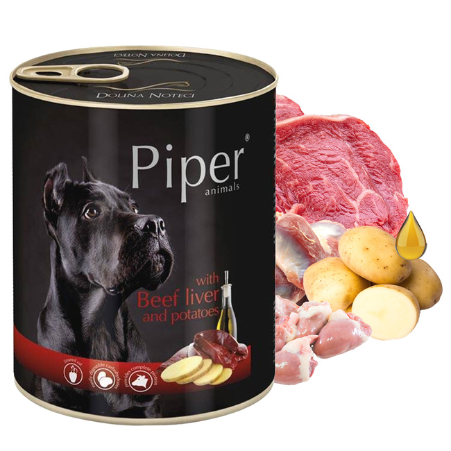 DOLINA NOTECI PIPER Karma mokra dla psa mix smaków 12 x 800g Bezzbożowa
