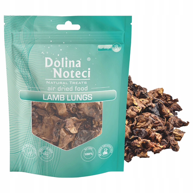 DOLINA NOTECI Płuca Jagnięce zdrowy przysmak dla psa 9 x 70g