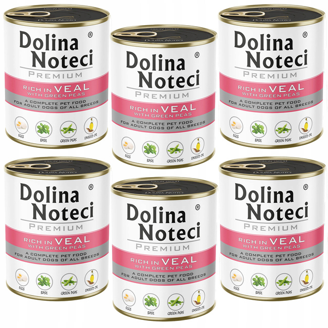 Dolina Noteci Premium mokra karma dla psa 6 x 800g cielęcina