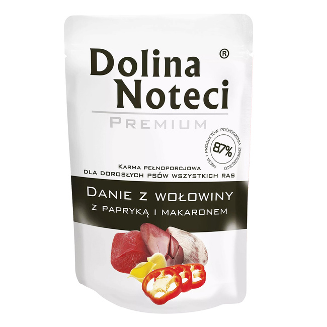 Dolina Noteci Premium Danie mokra karma dla psa 10 x 100g Wołowina