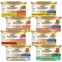PURINA Gourmet Gold karma mokra dla kota mix smaków 8 x 85g
