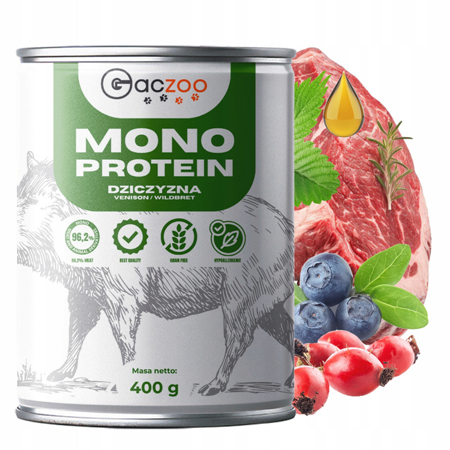 BRIT Gaczoo MONO PROTEIN monobiałkowa karma mokra psa mix smaków 32 x 400g