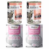 WIEJSKA ZAGRODA GACZOO Mono karma mokra dla szczeniąt mix smaków 4 x 400g