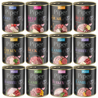 PIPER DOLINA NOTECI Karma mokra dla psa mix smaków 12 x 800g