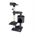Drapak dla kota Gaczoo duży wieża legowisko ciemny szary 40 x 40 x 116 cm