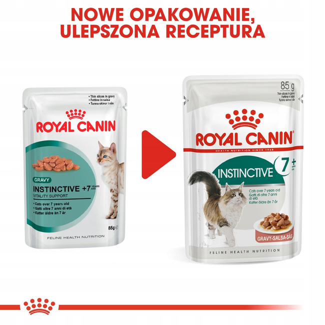 ROYAL CANIN Instinctive +7 karma mokra w sosie dla kotów starszych 12 x 85g