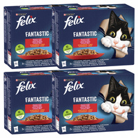 PURINA Felix Fantastic karma mokra dla kota mięsny mix smaków 48 x 85g
