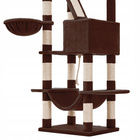 Drapak dla kota Gaczoo wysoki wieża legowisko brązowy 60 x 50 x 206 cm