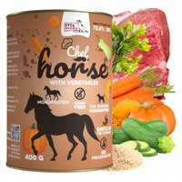 Syta Micha Chef karma mokra dla psa konina z warzywami 400g