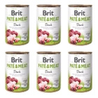 Brit Pate & Meat 6 x 400g Duck mokra karma dla psa