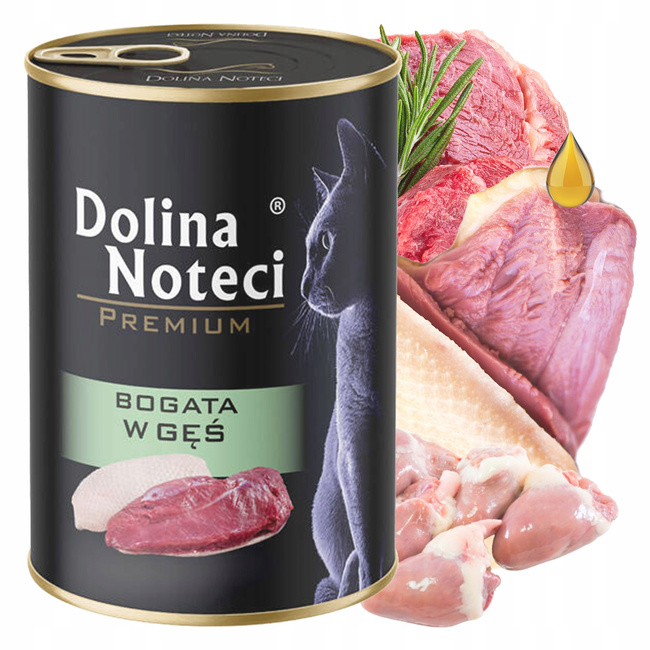 DOLINA NOTECI Premium Mokra karma dla kota Gęś 400g