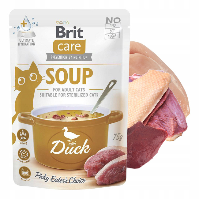 Brit Care Soup 20 x 75g mix mokra karma dla kota