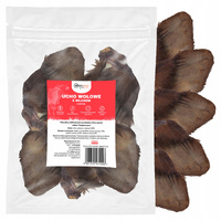 Przysmak dla psa Ucho Wołowe z włosem 5 szt GACZOO naturalny gryzak