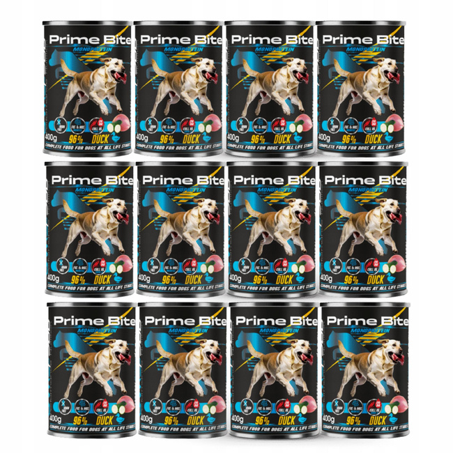 GAME DOG Prime Bite Monoprotein mokra karma dla psa kaczka 12 x 400g